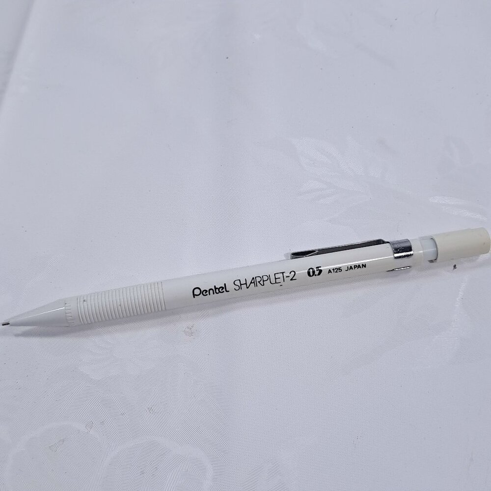 Vintage Pentel Sharplet-2‎ Mechanical Pencil White 0.5MM A125 Japan Sharplet 2